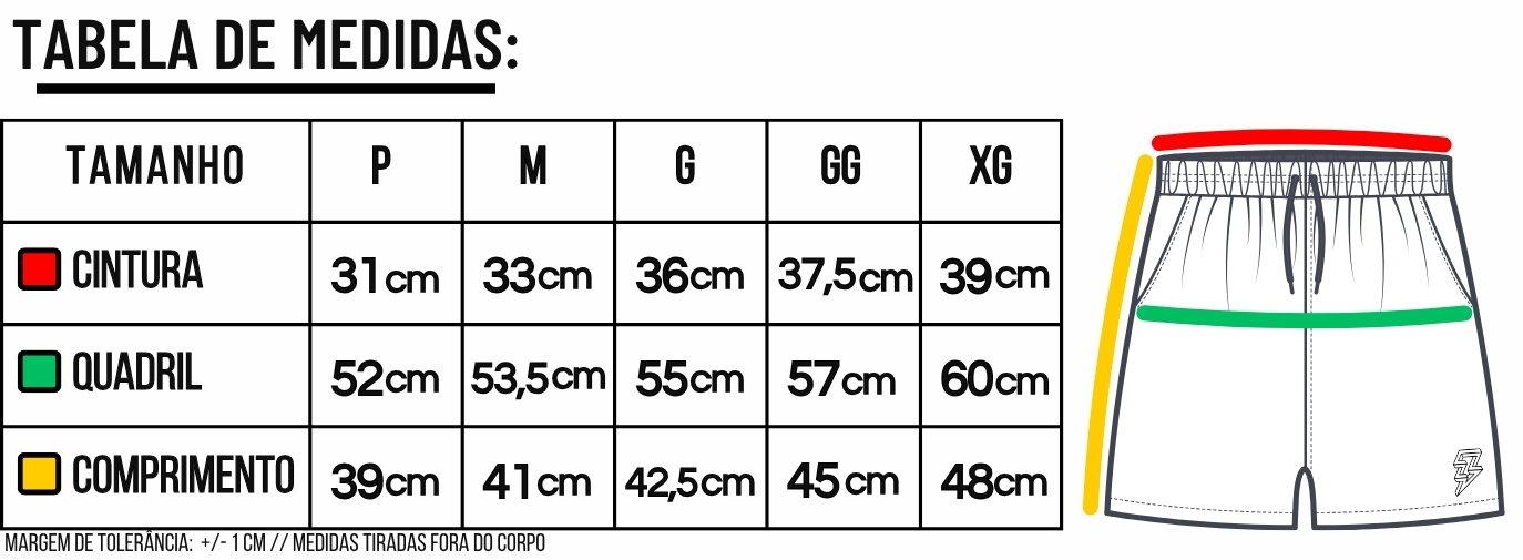 Bermuda esportiva preta masculina de poliamida Crown Training