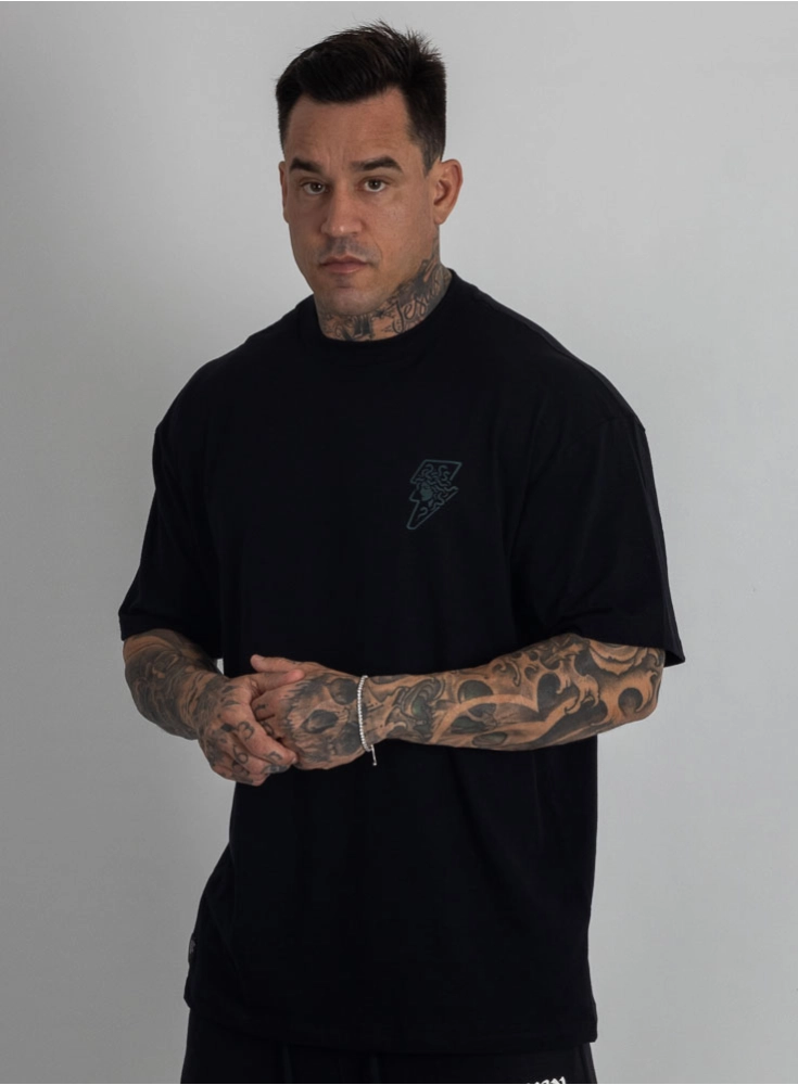 Dolcet サイズM Camiseta Oversized Deuses Medusa Preta | Crown Training