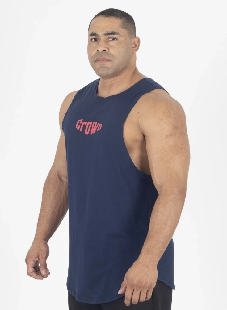 Regata Crown Tank Bubble  Azul Marinho 