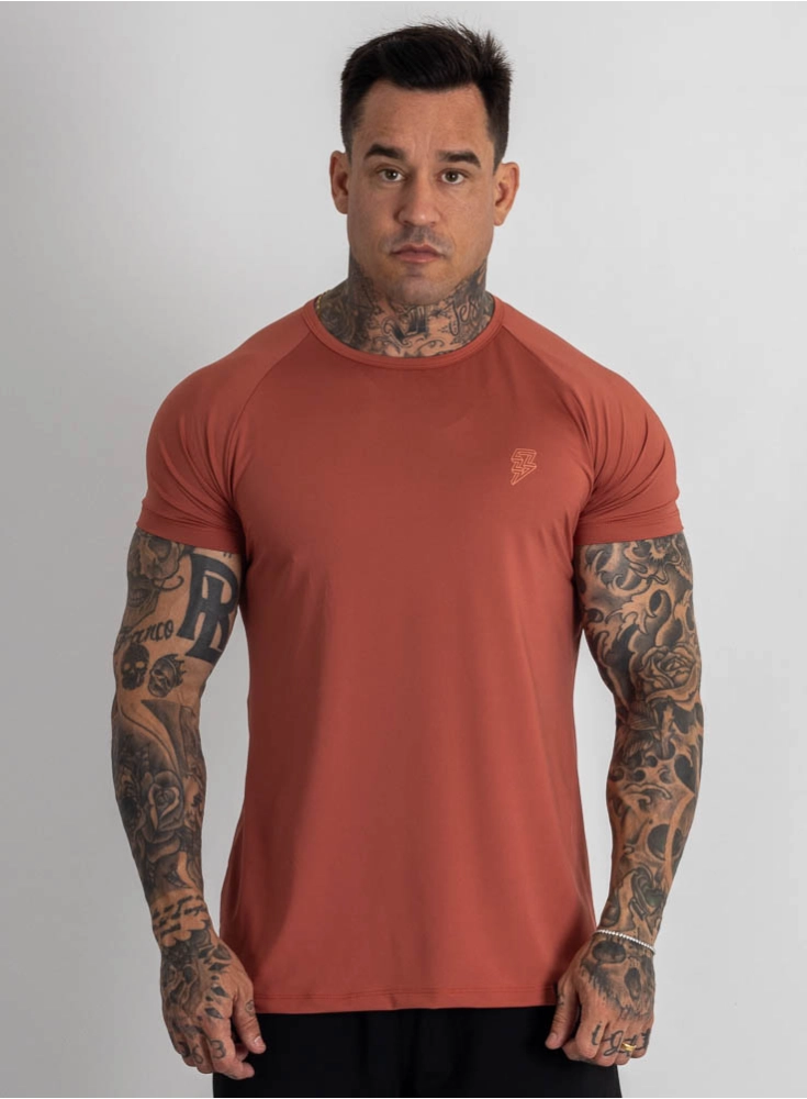 Camiseta Crown Dry Fit Lisa Terra Cota Camiseta Crown Dry Fit Lisa Terra Cota