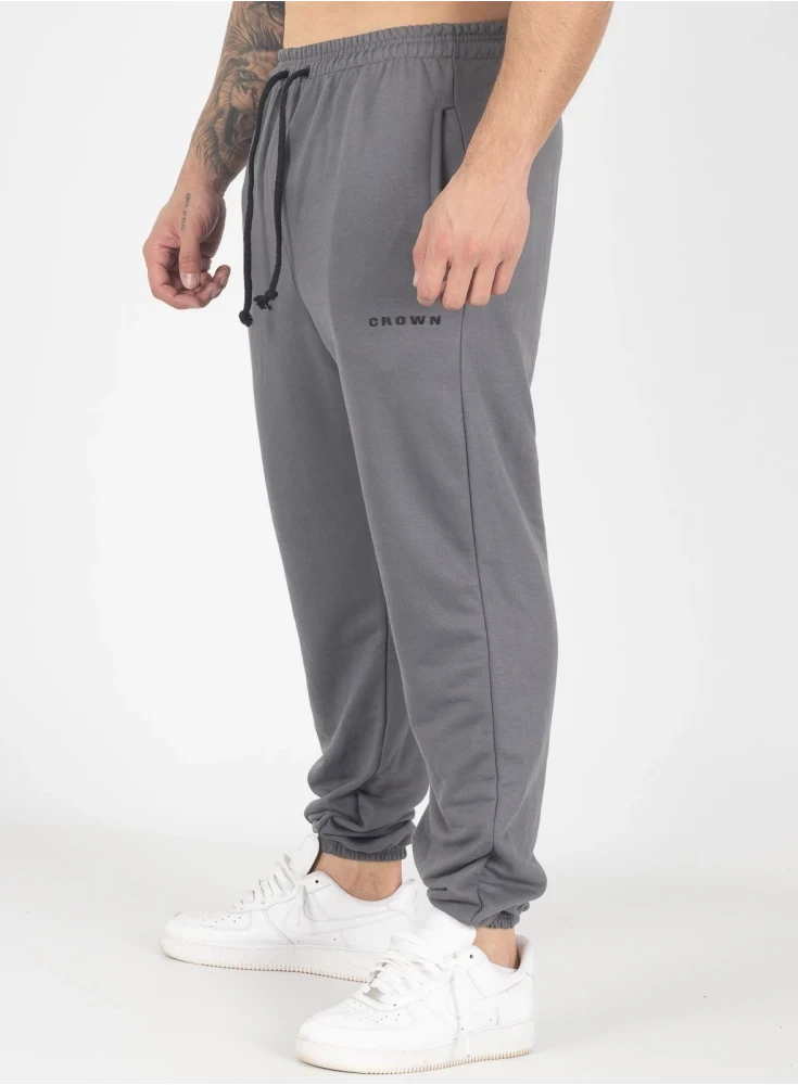 Calça de Moletom Crown Training Slim Dark Grafite