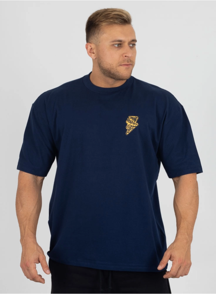 Camiseta Oversized Viciado Azul Marinho