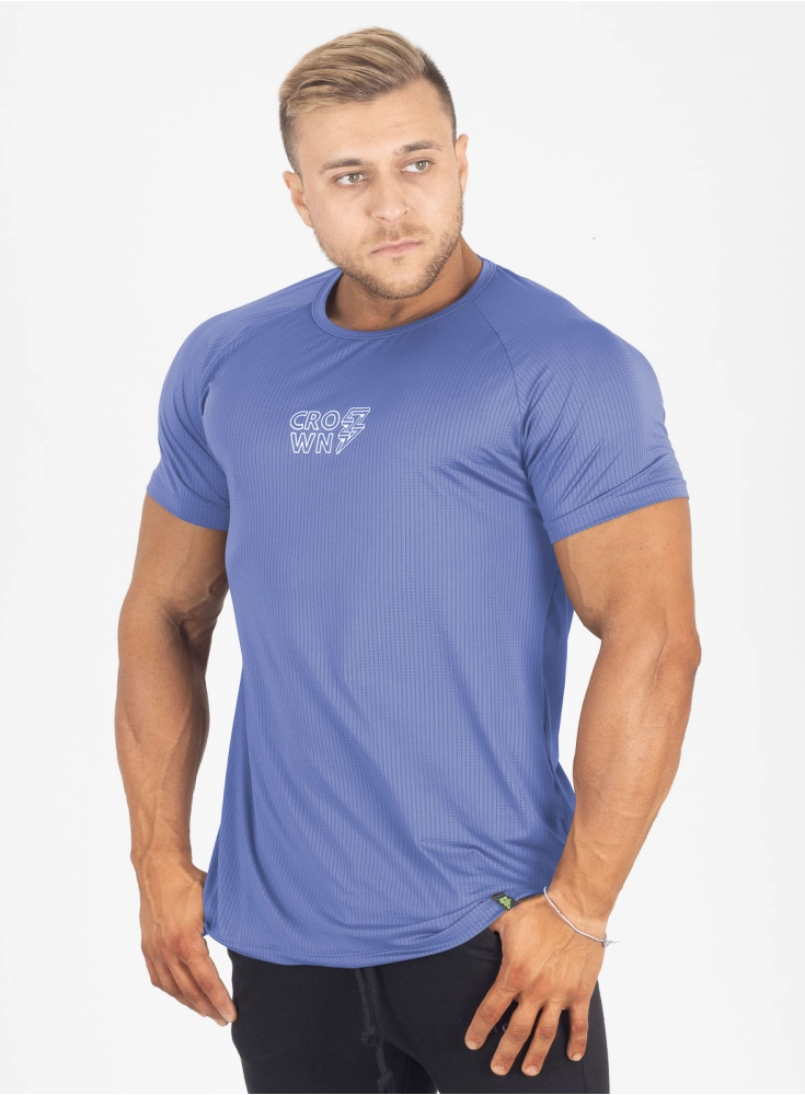 Camiseta Crown Dry Fit ice Raio Azul Claro