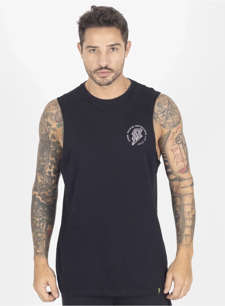 Regata Crown New Tank Bodybuilder  Preto 