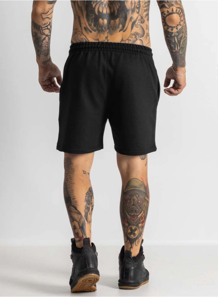 Bermuda Moletom Preta Curta Graffs Crown Training Bermuda Moletom Preta Curta Graffs Crown Training