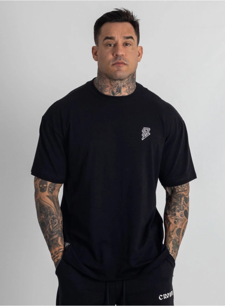 Camiseta Oversized Warlift Guerra Eterna Preta Camiseta Oversized Warlift Guerra Eterna Preta