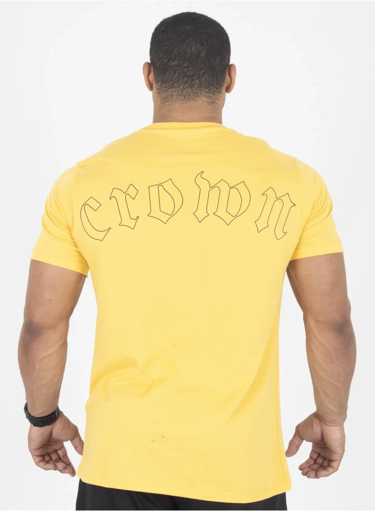Camiseta  Crown Training Fire  Amarelo 