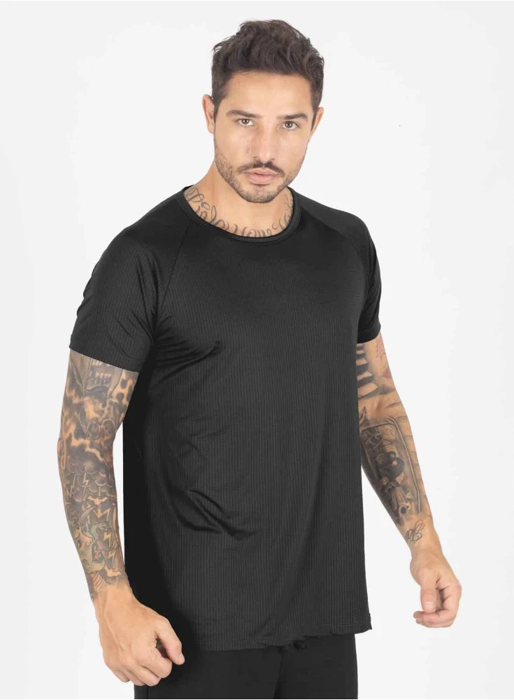 Camiseta Crown Dry Fit Ice Preta Elemental