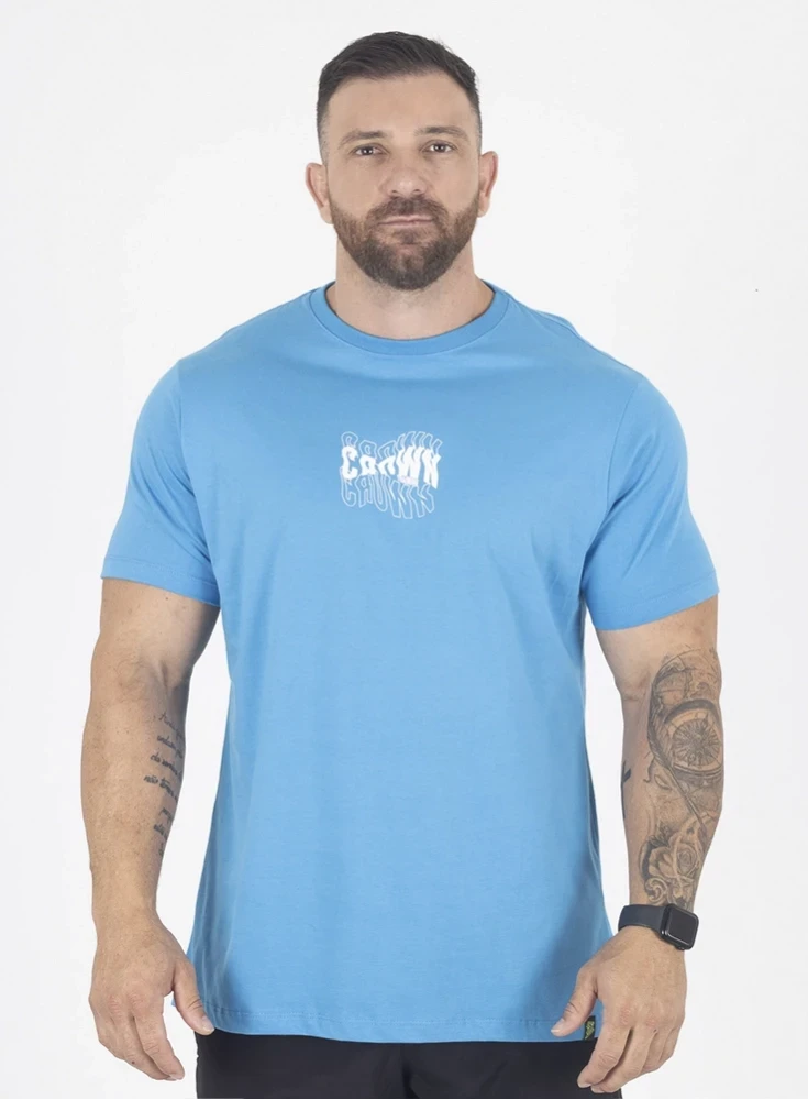 Camiseta Crown Training Wave  Azul 