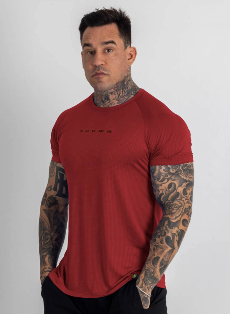 Camiseta Crown Dry Fit Confort Neutral Vermelha Camiseta Crown Dry Fit Confort Neutral Vermelha