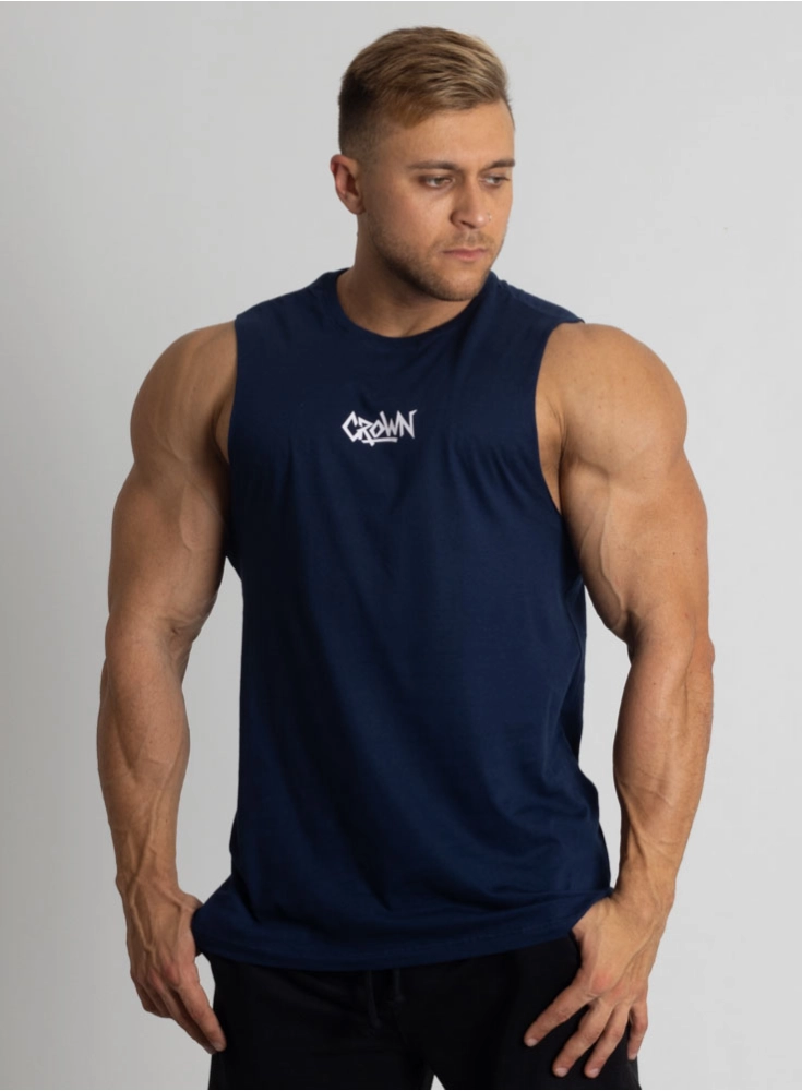 Regata Crown New Tank Graffs Azul Marinho