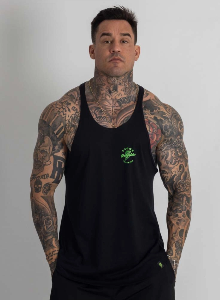 Regata Cavada Crown Bodybuilding Preta Regata Cavada Crown Bodybuilding Preta