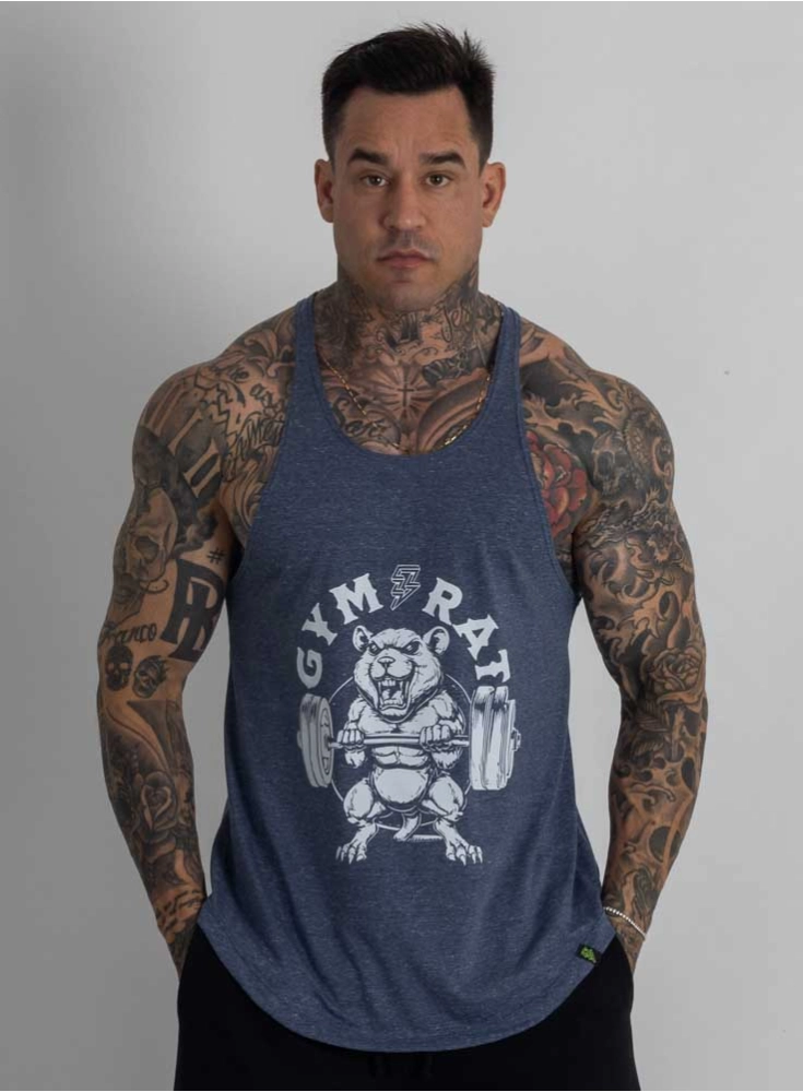 Regata Cavada Crown GymRat Mescla Azul Regata Cavada Crown GymRat Mescla Azul