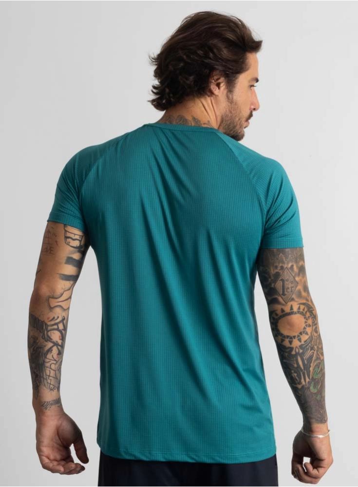 Camiseta Crown Dry Fit ice Elemental Verde Petróleo