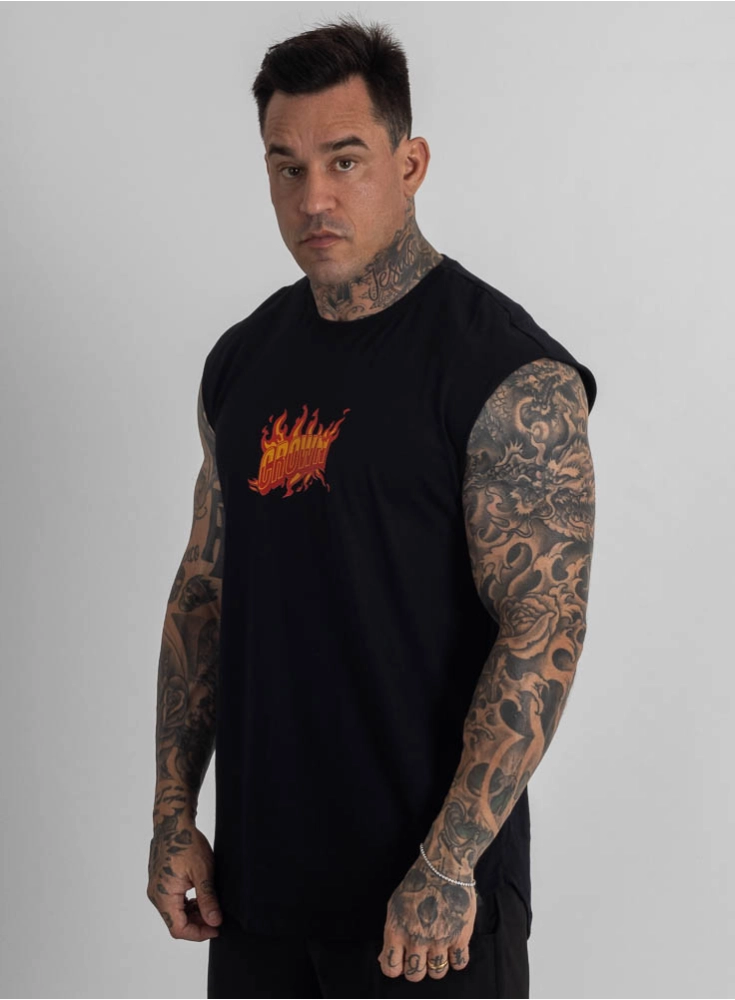 Regata Crown Japonesa Burn Preta Regata Crown Japonesa Burn Preta