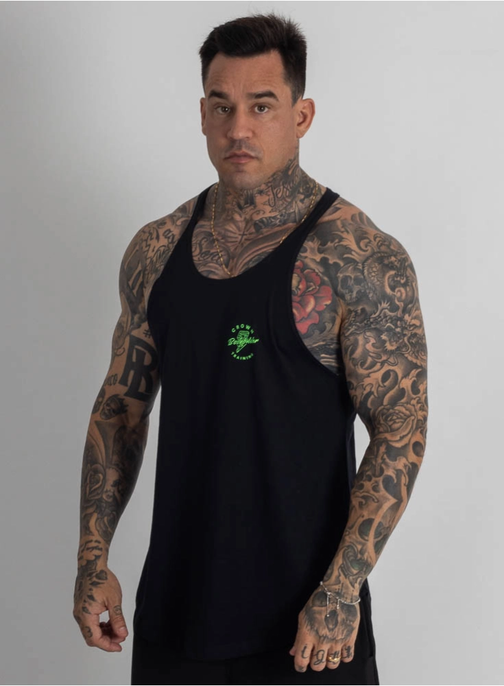 Regata Cavada Crown Bodybuilding Preta Regata Cavada Crown Bodybuilding Preta