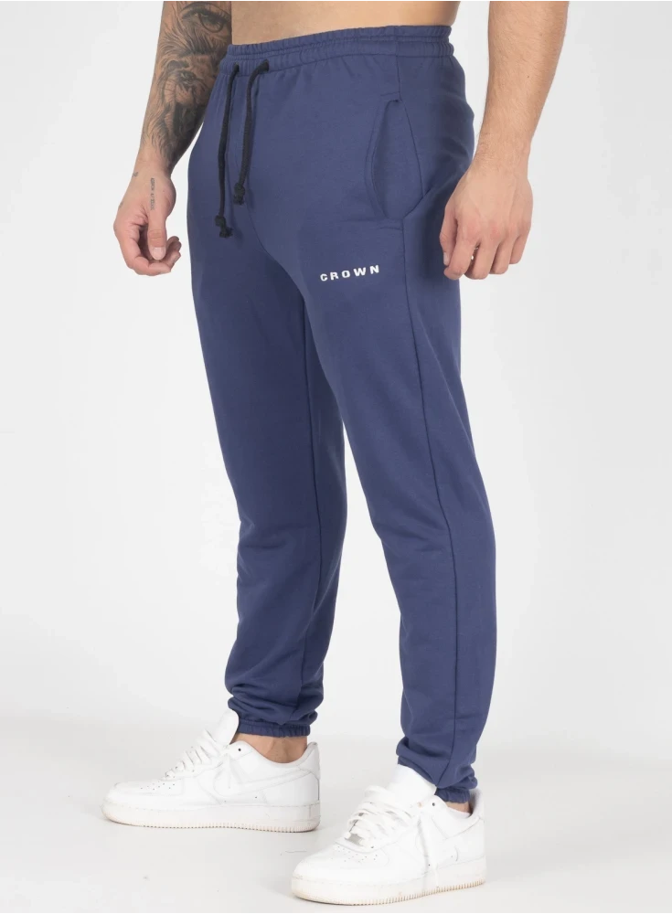 Calça de Moletom Crown Training Slim Dark Azul Marinho