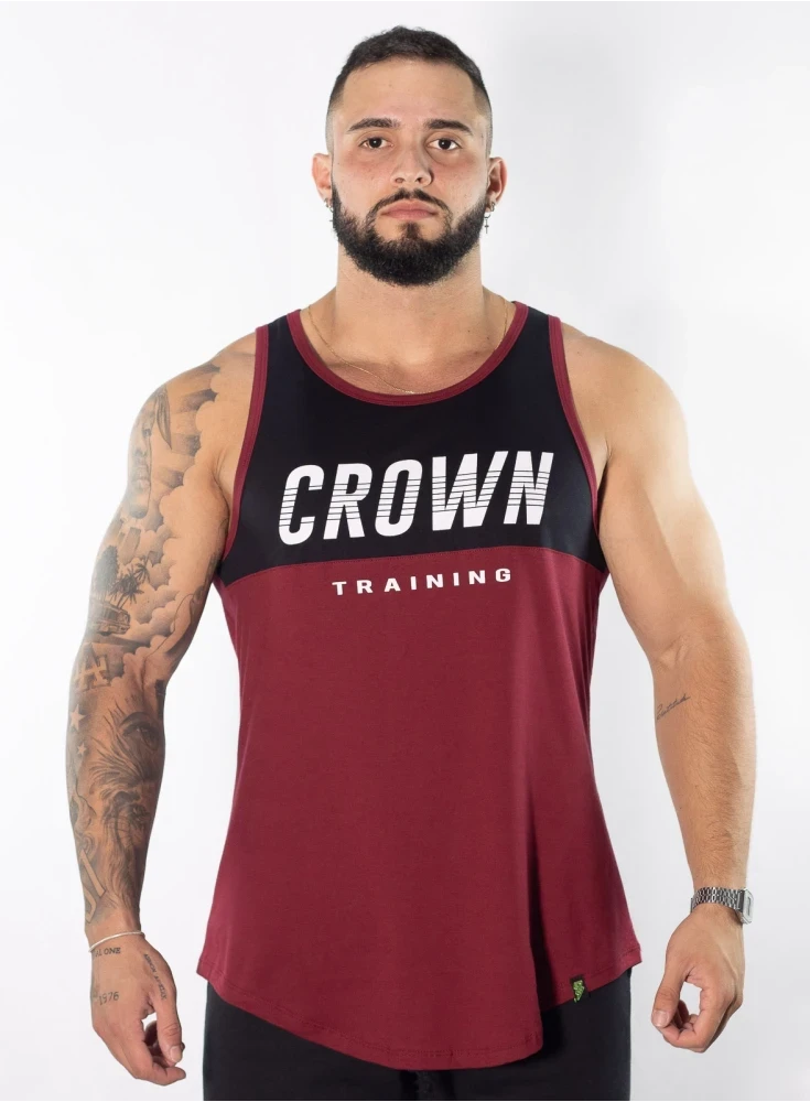 Regata Crown Training Long Bordo e Preta