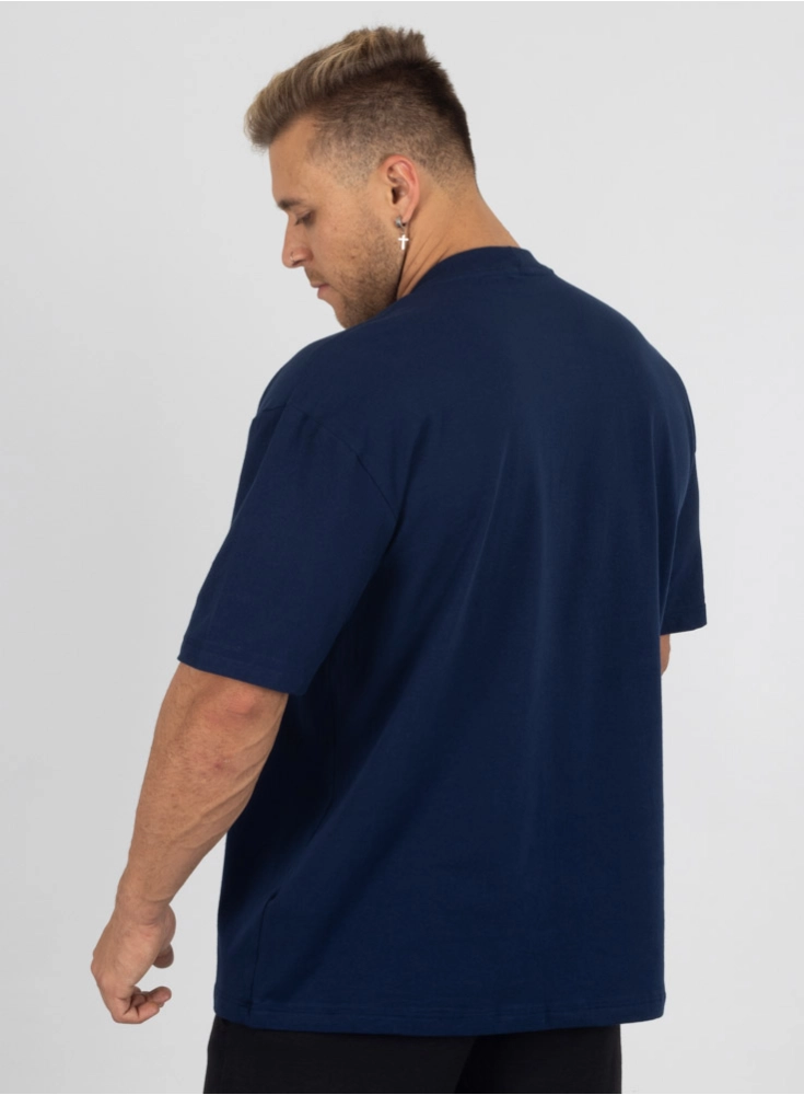 Camiseta Oversized Viciado Azul Marinho