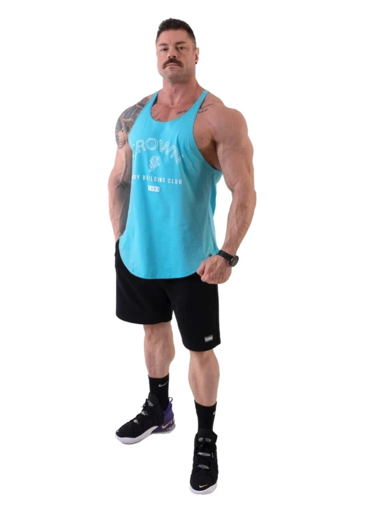 Regata Cavada Crown Bodybuilder Club Azul