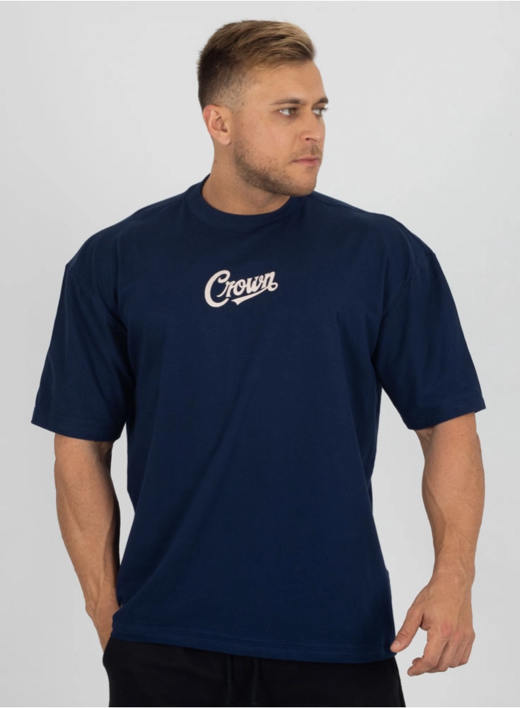 Camiseta Oversized Azul Marinho Old Style