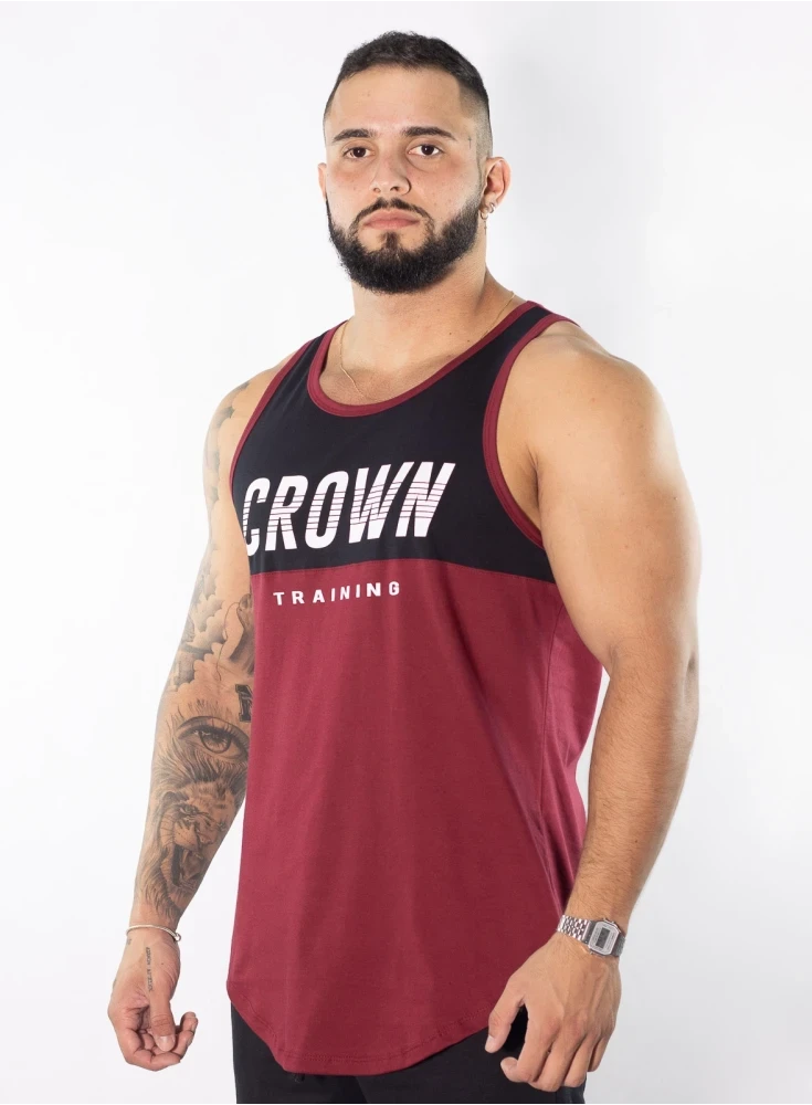 Regata Crown Training Long Bordo e Preta