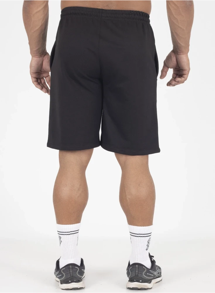 Bermuda Crown Trad Moletom Bodybuilding Bordada  Preto 