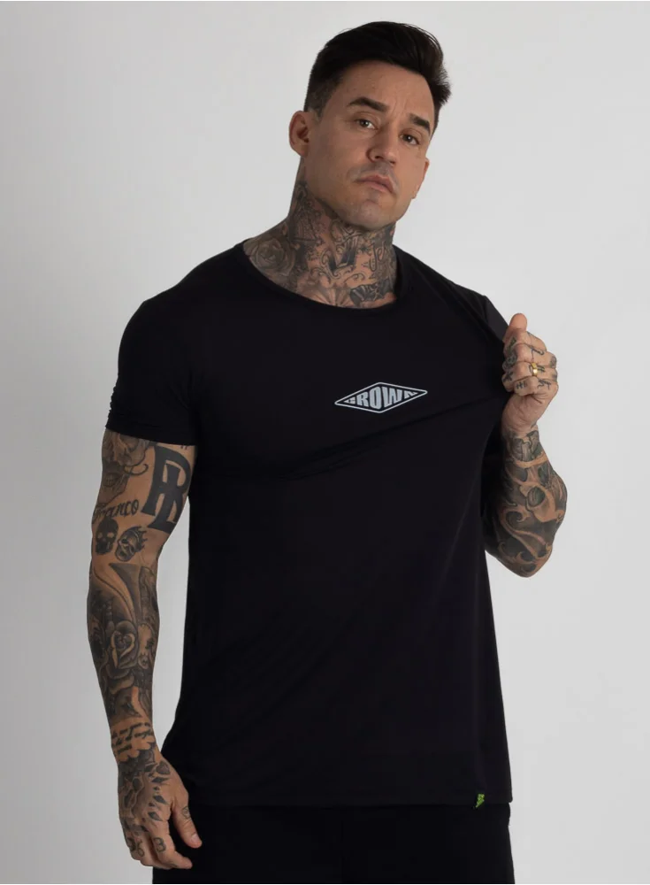 Camiseta Crown Polytech White Form Preta