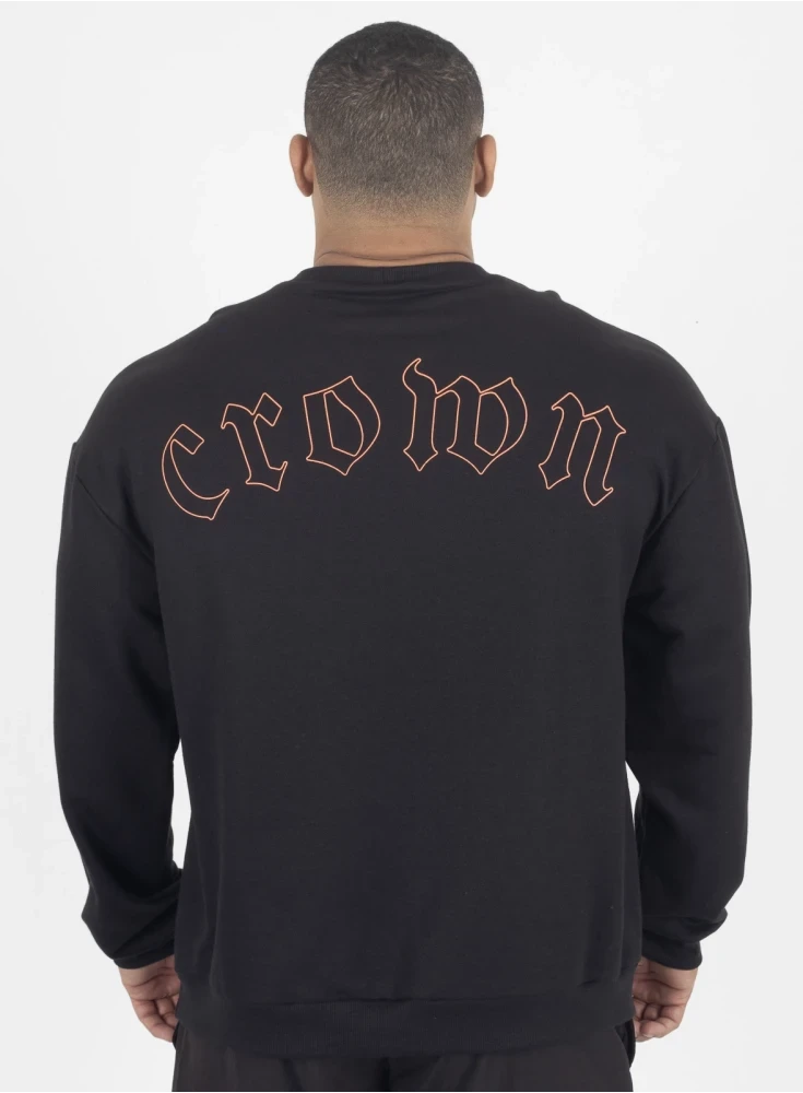 Moletom Oversized Crown Training Fire 