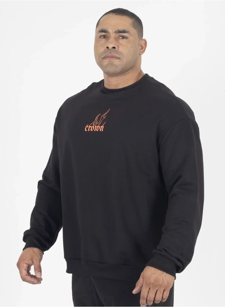 Moletom Oversized Crown Training Fire 