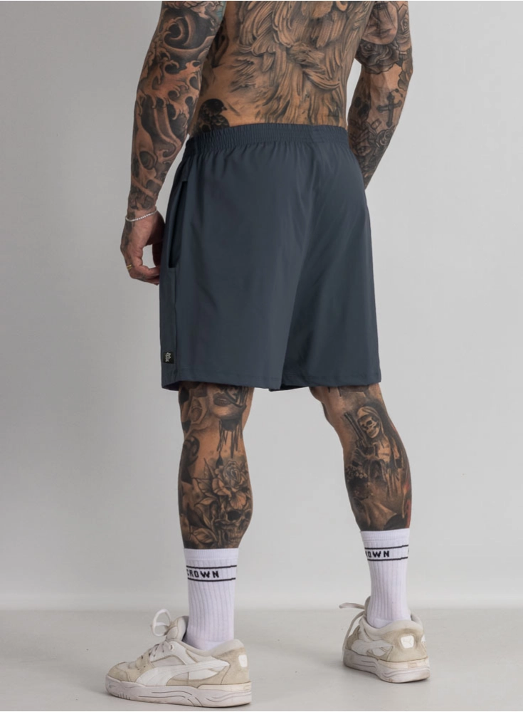 Bermuda Crown Poliamida Curta Chumbo Bermuda Crown Poliamida Curta Chumbo