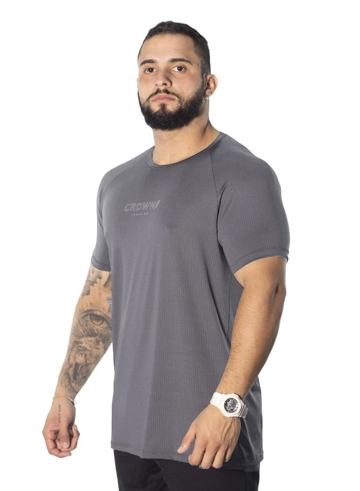 Camiseta Crown Dry Fit Ice Grafit