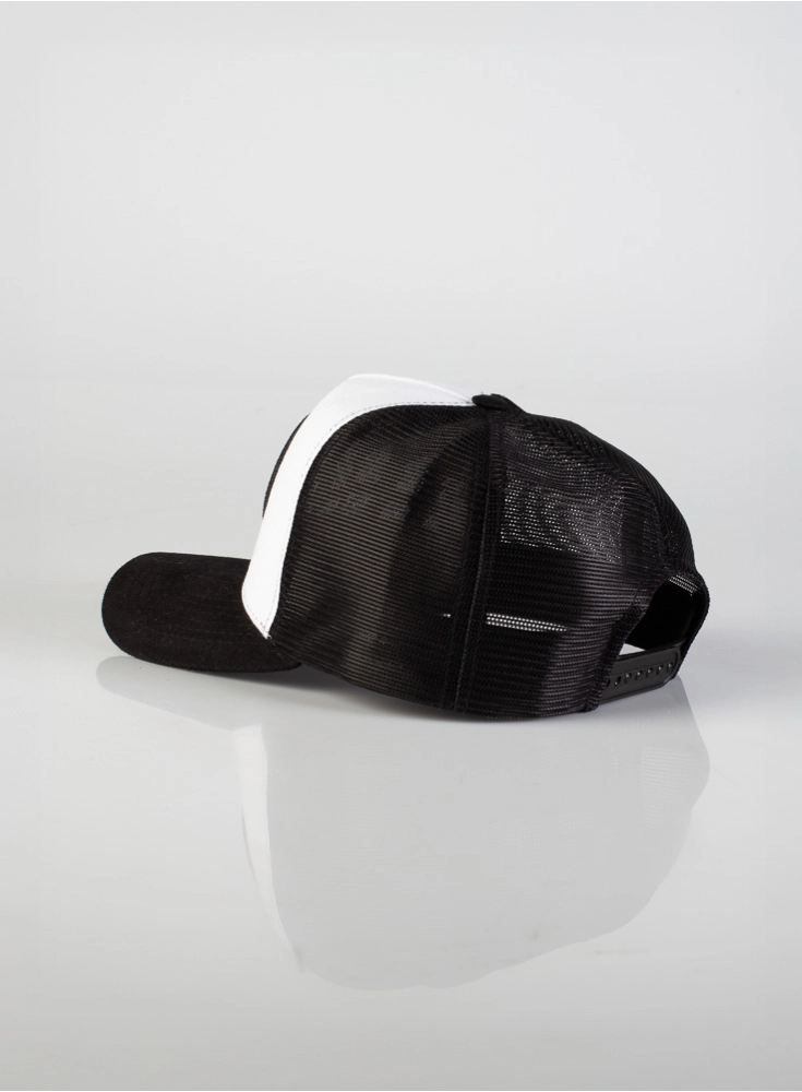 Boné Crown Training Trucker Preto e Branco