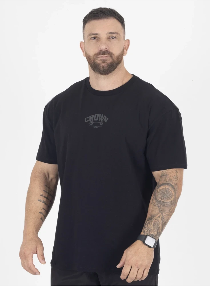 Camiseta Oversized Dumbbell  Preto 