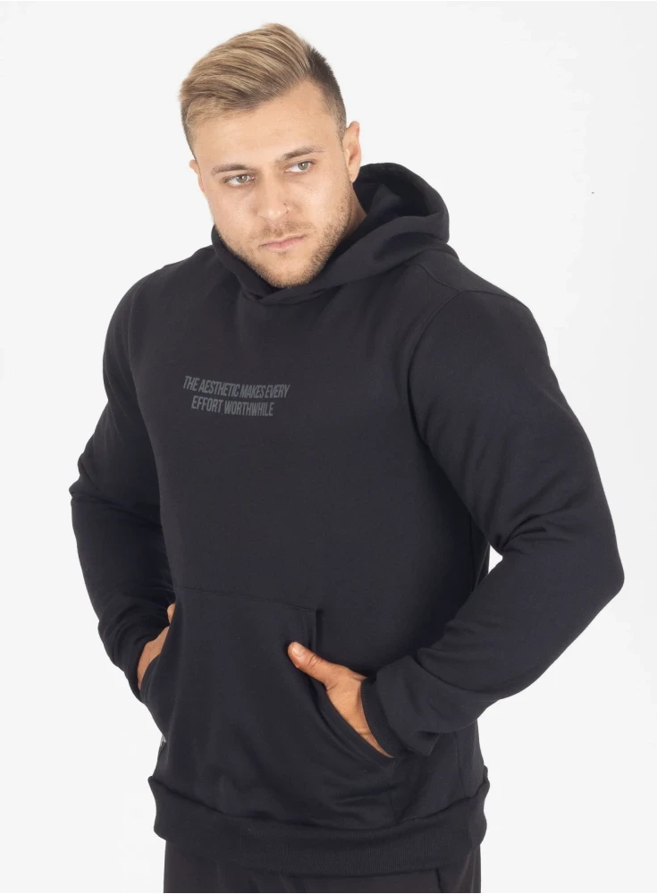 Moletom Crown Capuz Bodybuilding  Preto 