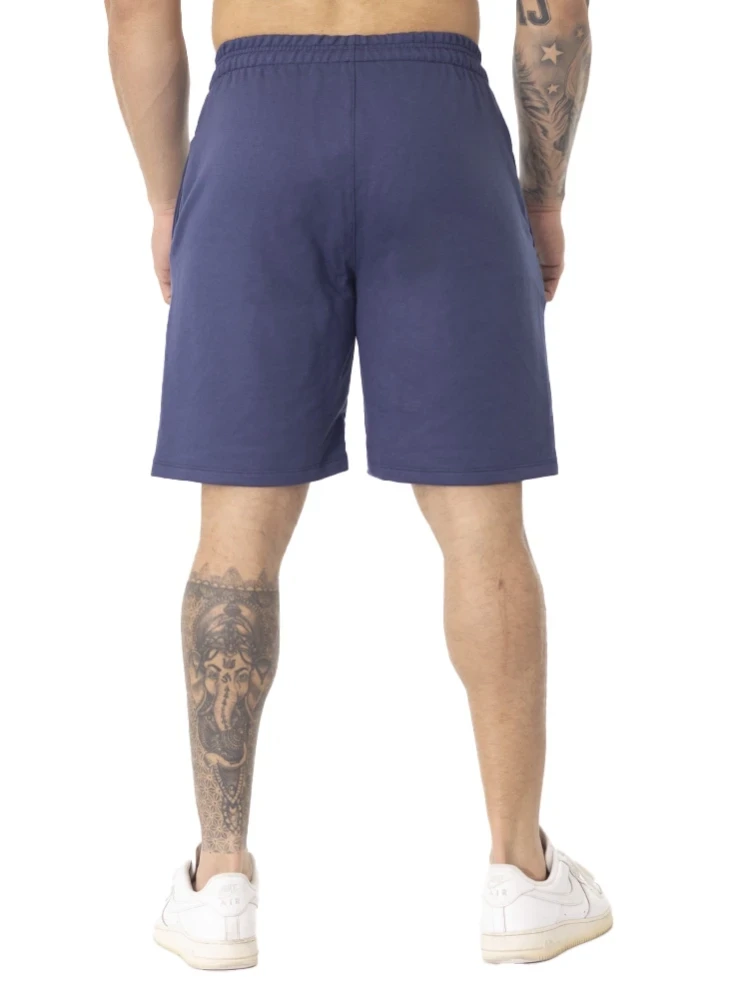 Bermuda Crown Moletom Tradicional Dark Bordada  Azul Marinho 