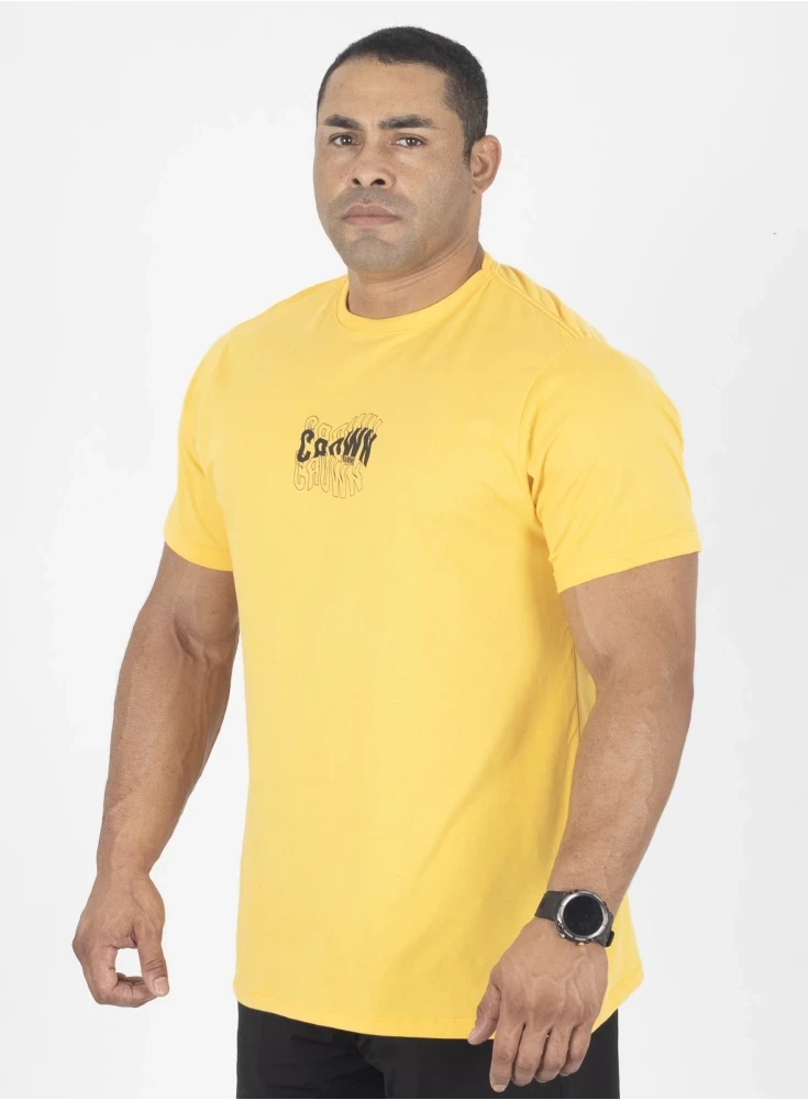Camiseta Crown Training Wave  Amarelo 