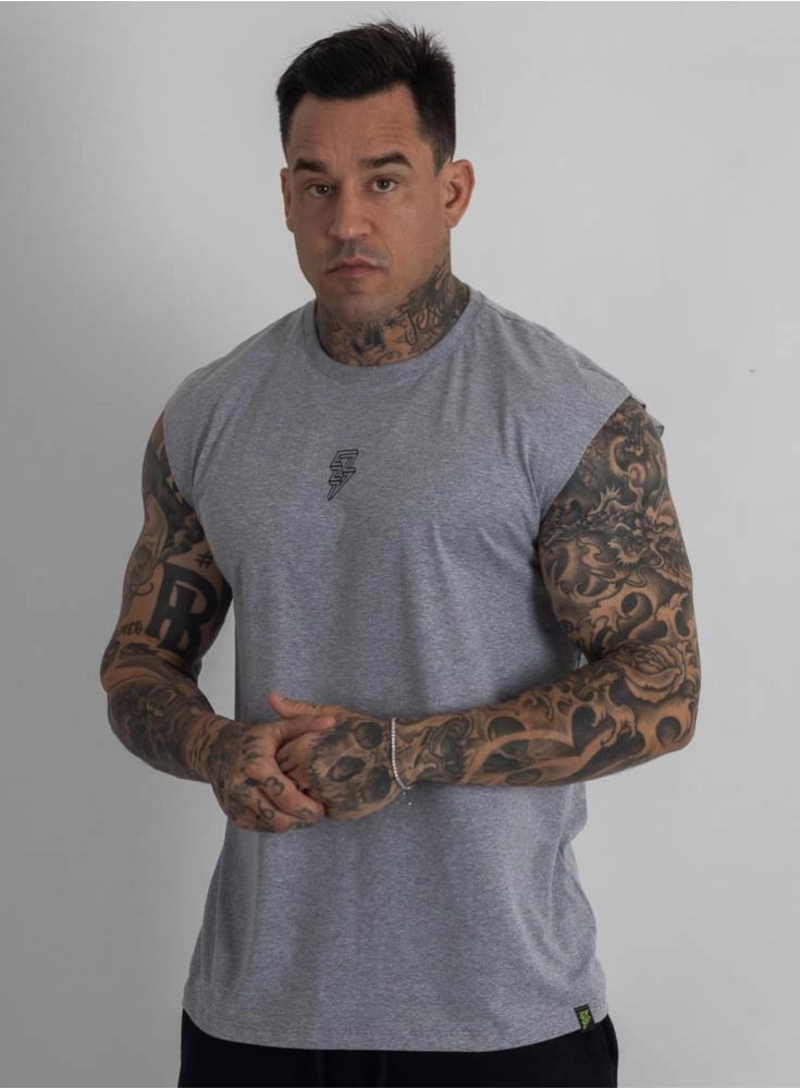 Regata Crown Japonesa Reta Bodybuilder Mescla Regata Crown Japonesa Reta Bodybuilder Mescla