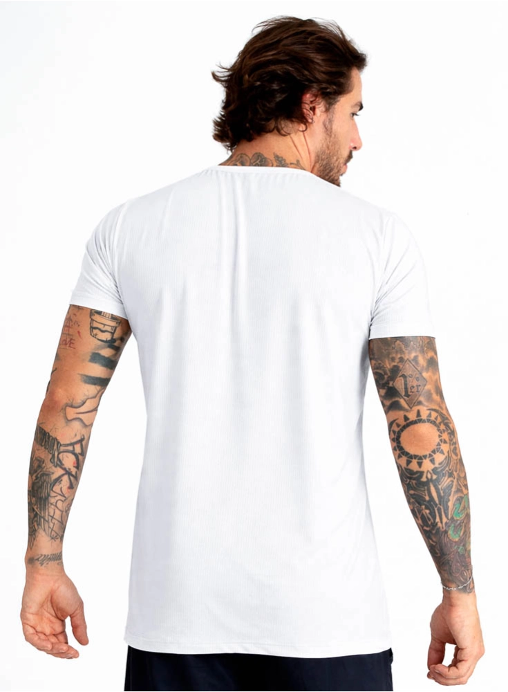 Camiseta Crown Polytech Spark Branca Camiseta Crown Polytech Spark Branca