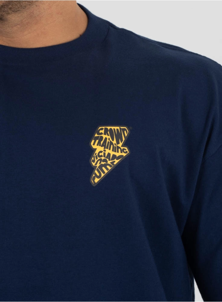 Camiseta Oversized Viciado Azul Marinho