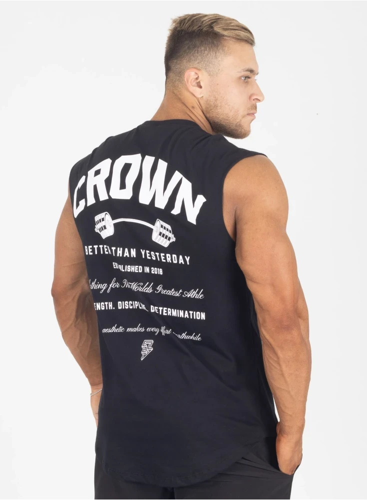 Regata Crown Japonesa Dumbbell  Preto 