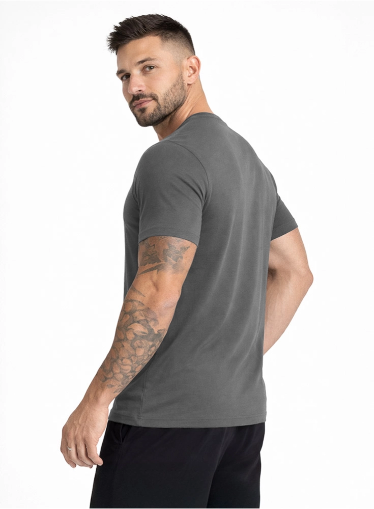 Camiseta Crown Tech Modal Grafite Camiseta Crown Tech Modal Grafite