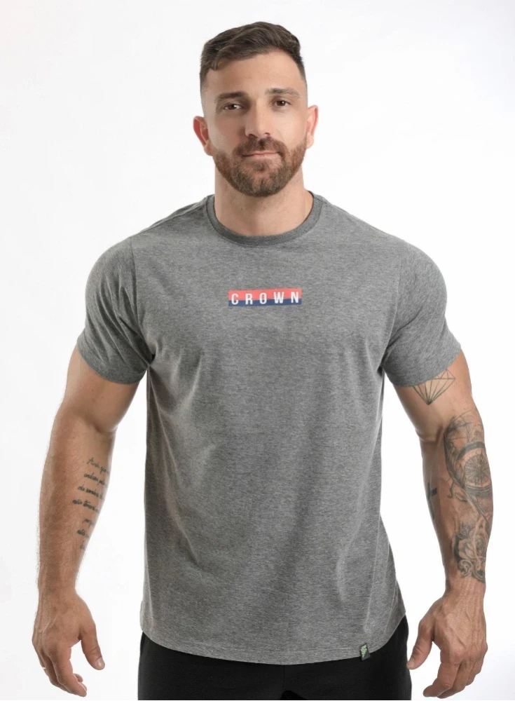 Camiseta Crown Training Mescla Black