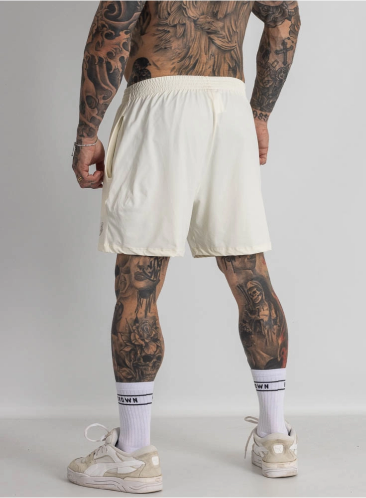 Bermuda Crown Poliamida Curta Classic Off White Bermuda Crown Poliamida Curta Classic Off White