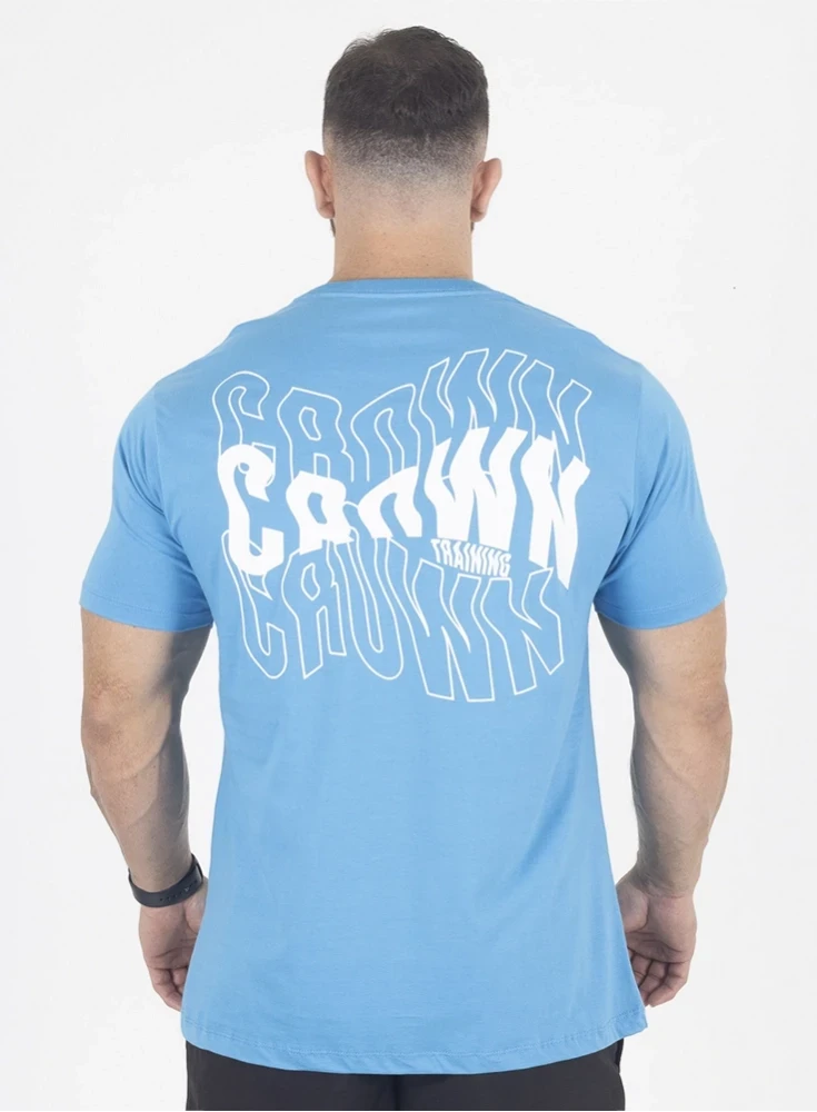 Camiseta Crown Training Wave  Azul 