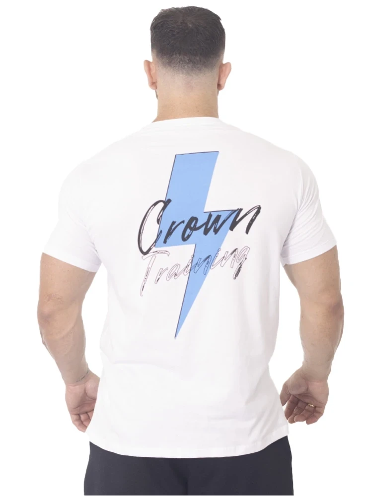 Camiseta Crown Training Raio  Branco 