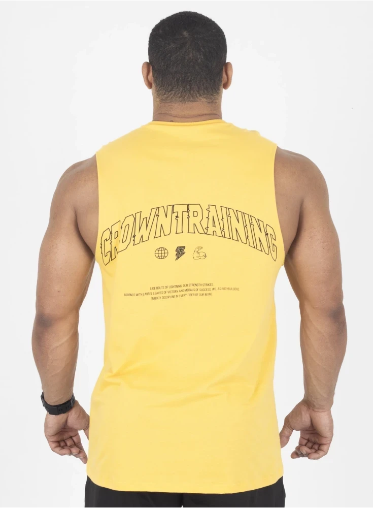 Regata Crown New Tank Conquest  Amarelo 