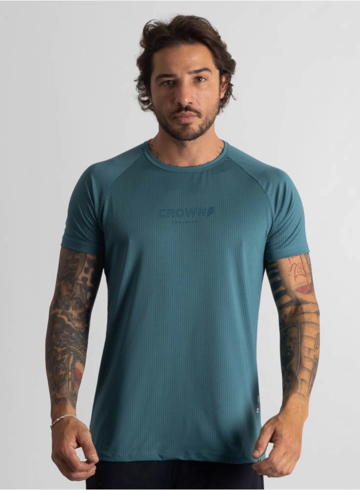 Camiseta Crown Dry Fit ice Teal Camiseta Crown Dry Fit ice Teal