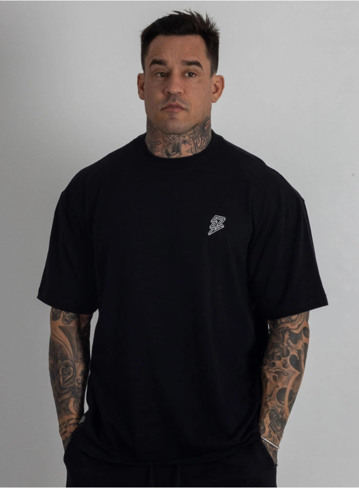 Camiseta Oversized Logo Preta Camiseta Oversized Logo Preta