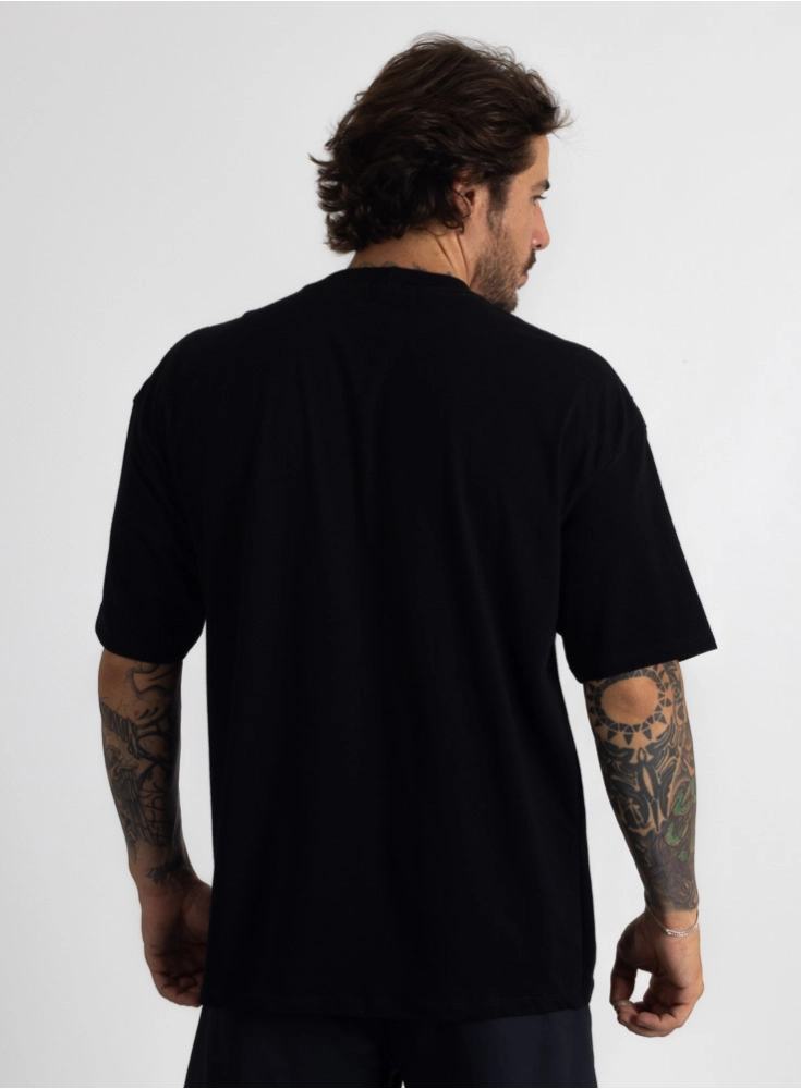 Camiseta Oversized Punk Preta